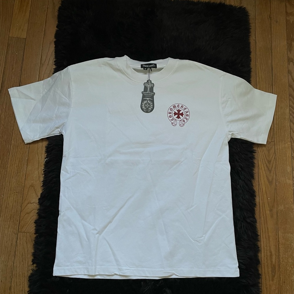 White and red chrome hearts Graphic T-Shirt